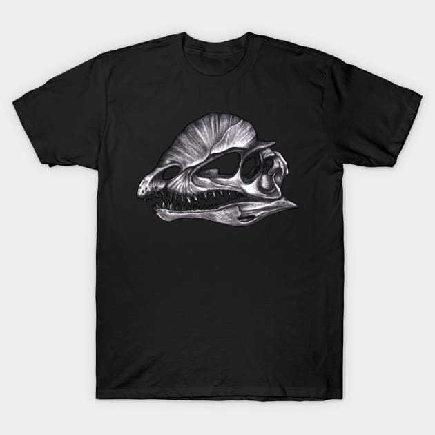 Diplophosaurus Skull T-Shirt by MonoMano